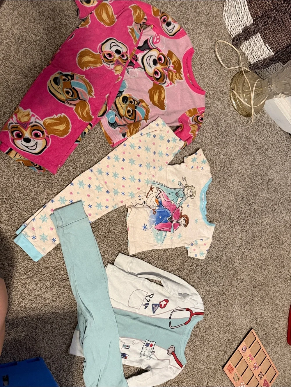 Girls Character Pajama Bundle - Pink & Light Blue